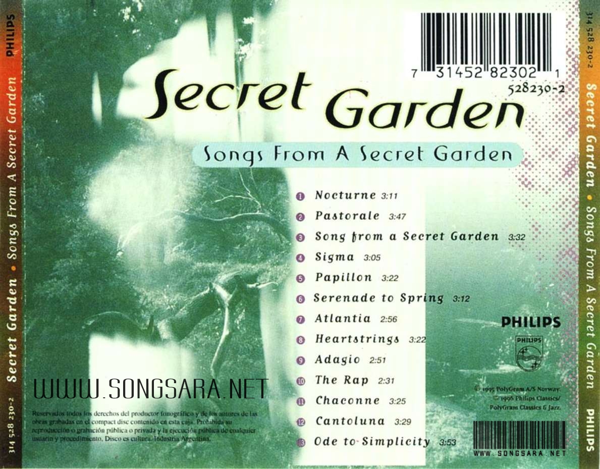 Song from a secret garden remix. Secret Garden 1995. Secret Garden - Songs from a Secret Garden - 1995. The Secret Garden обложка. Группа Secret Garden альбомы.