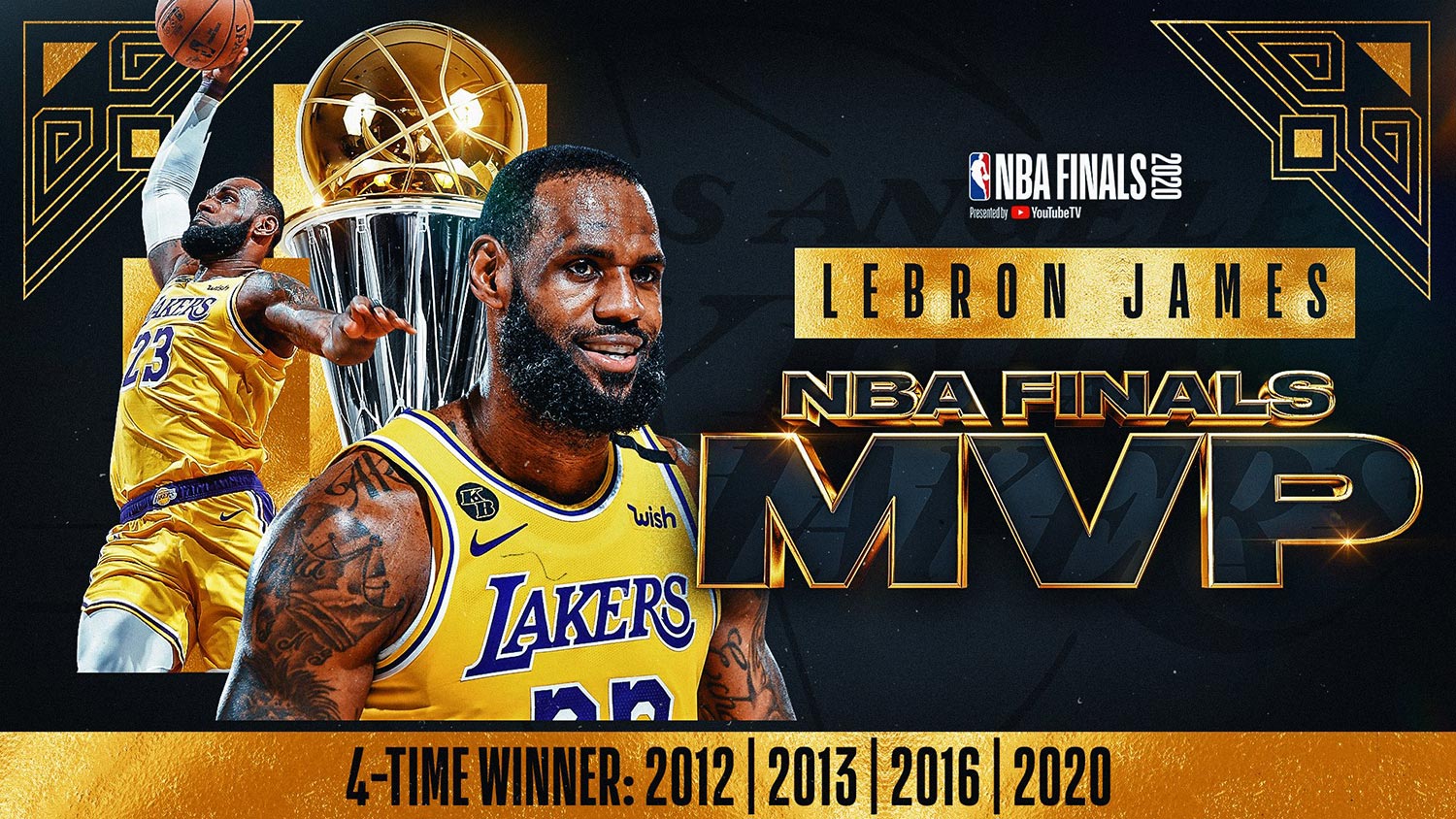 لبران جیمز - جایزه MVP - ارزشمندترین بازیکن فینال NBA - لس آنجلس لیکرز - بهترین بازیکن فینال NBA