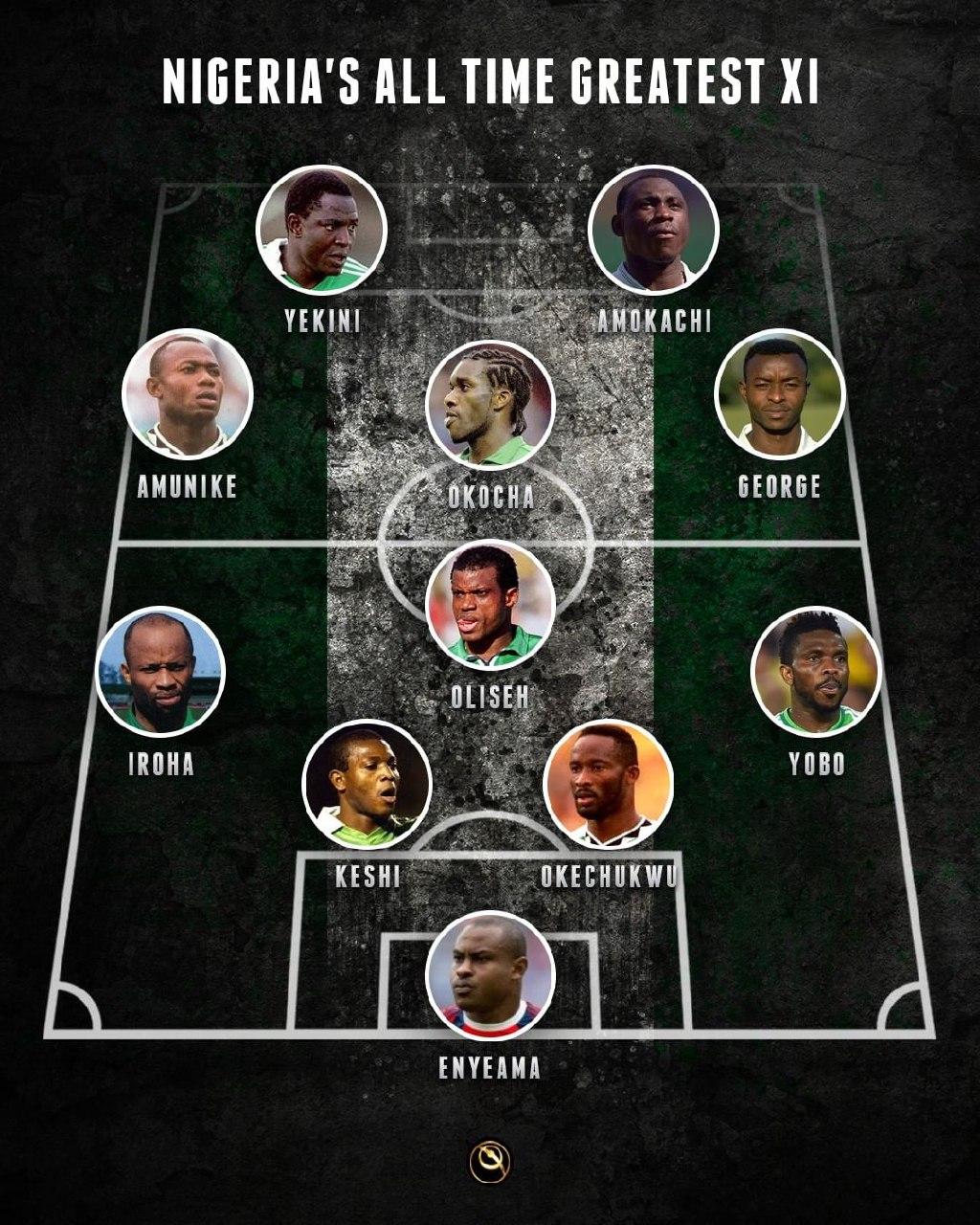 تیم منتخب تاریخ نیجریه-Nigeria's all time greatest Xl