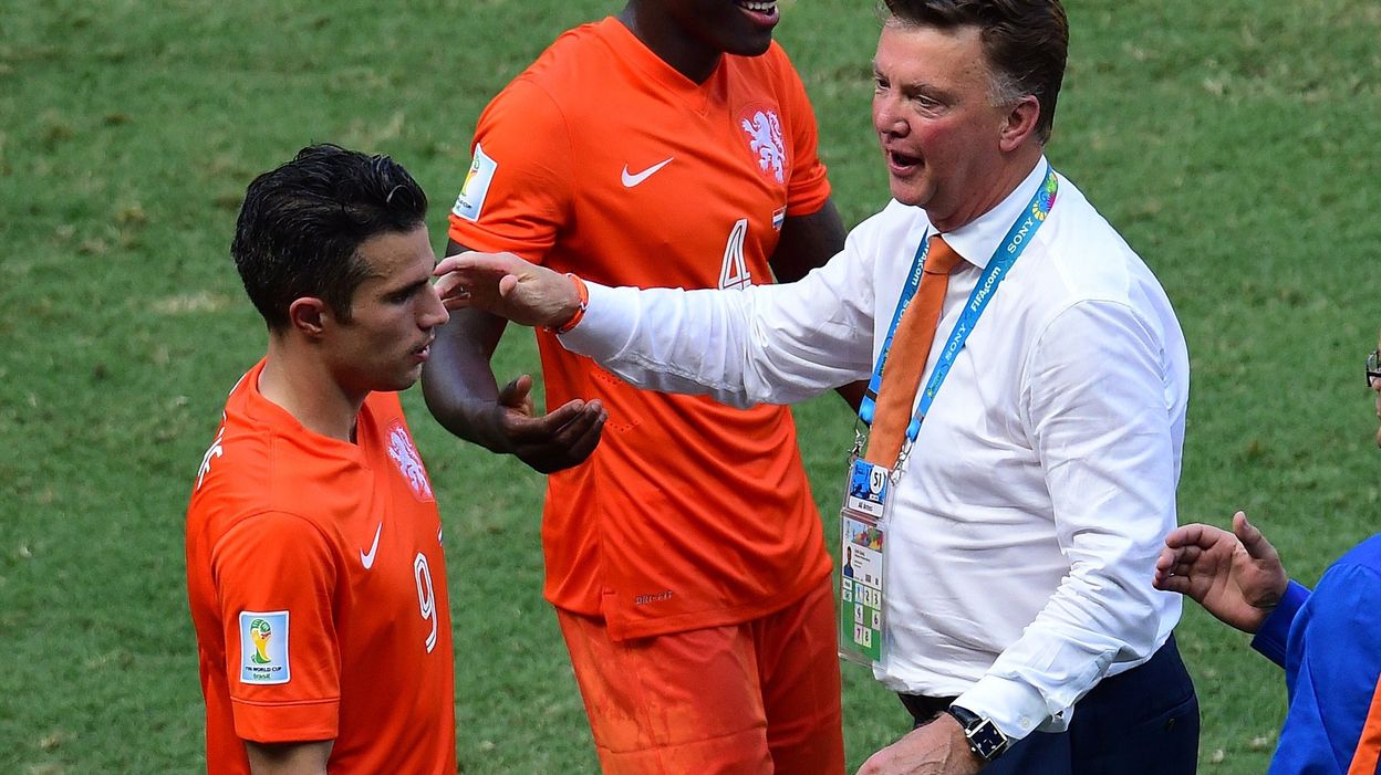 Louis Van gaal-Robin Van Persie-رابین فن پرسی-لوئیس فن خال