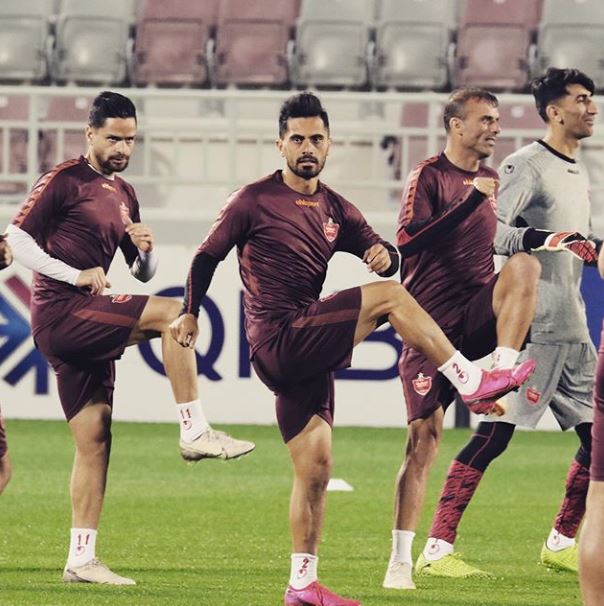 تمرین بازیکنان پرسپولیس در قطر